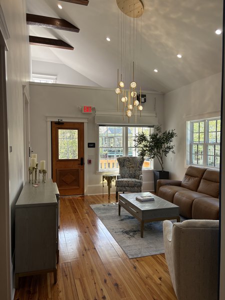 Waiting room with comfortable seating