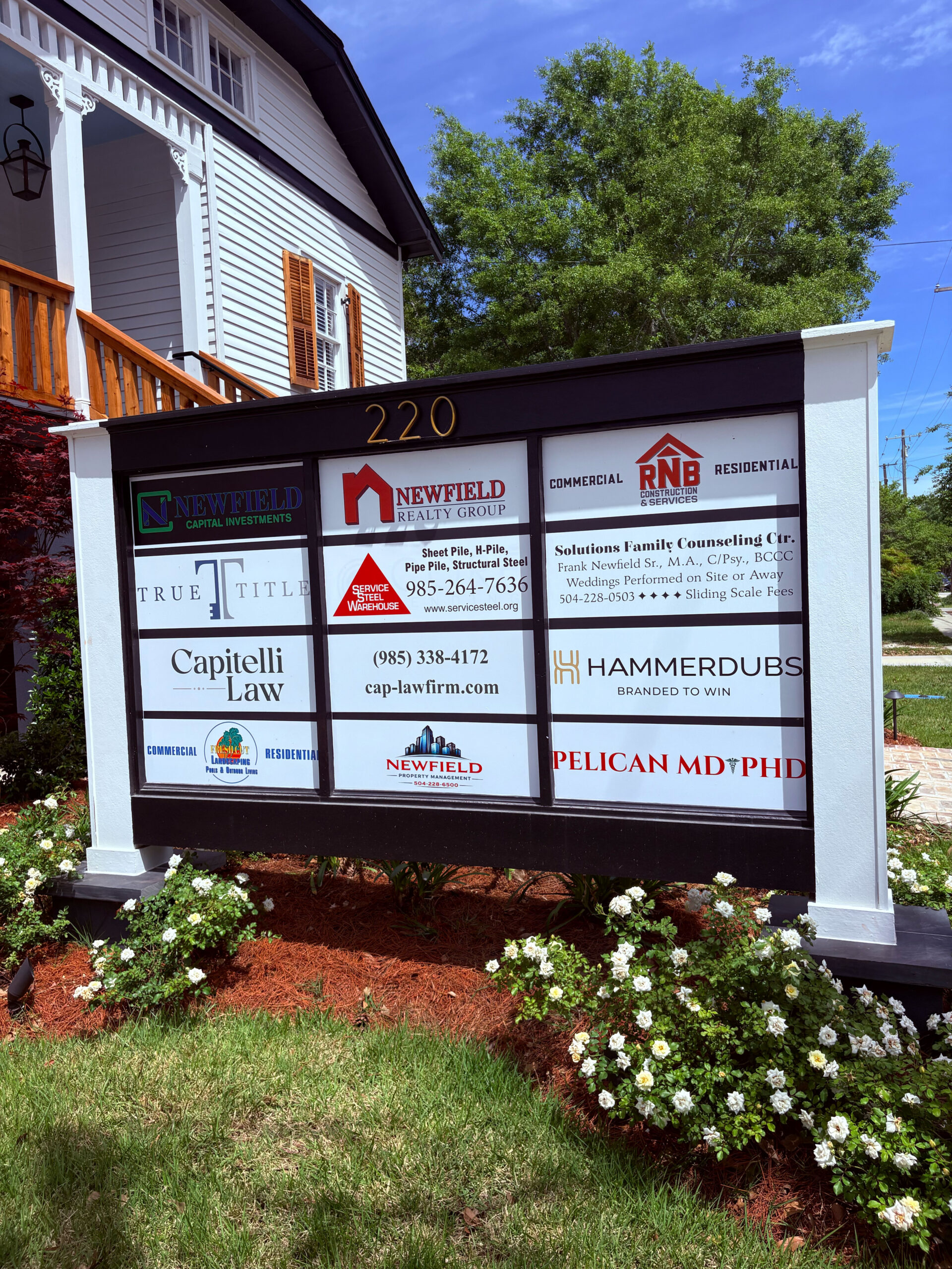 Office building exterior - side view